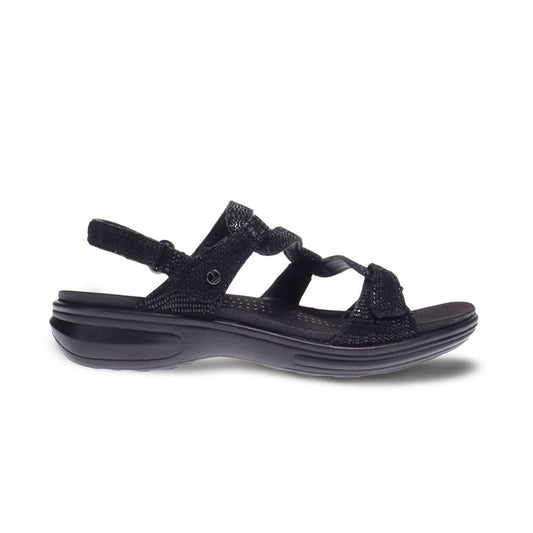 Miami Adjustable Sandal - Black Lizard