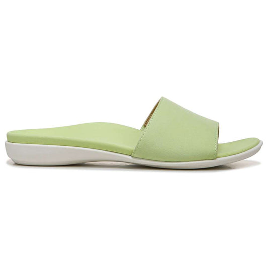 Val Slide Sandal - Pale Lime