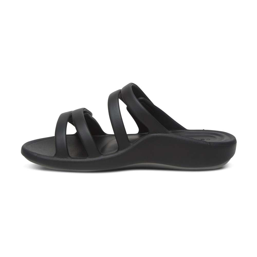 Janey Sport Slide - Black