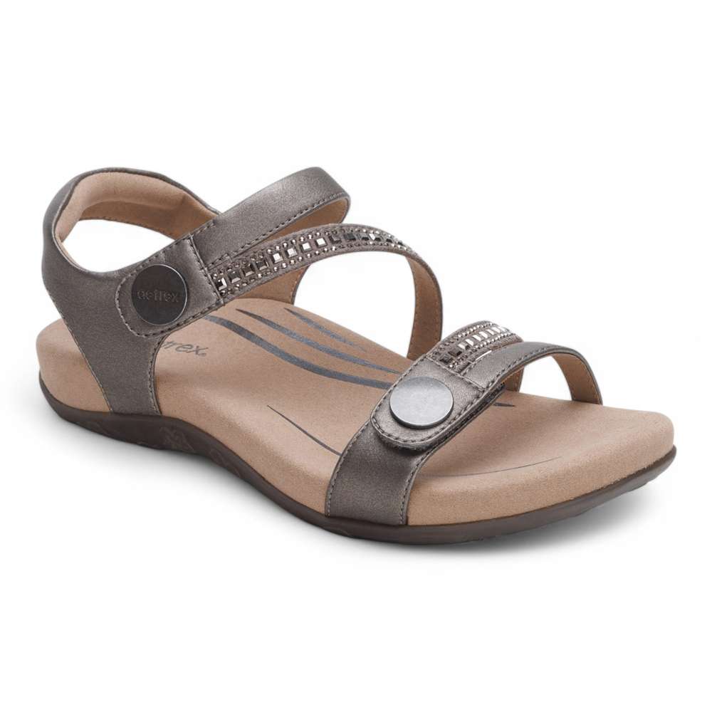 Jess Sandal - Pewter Sparkle