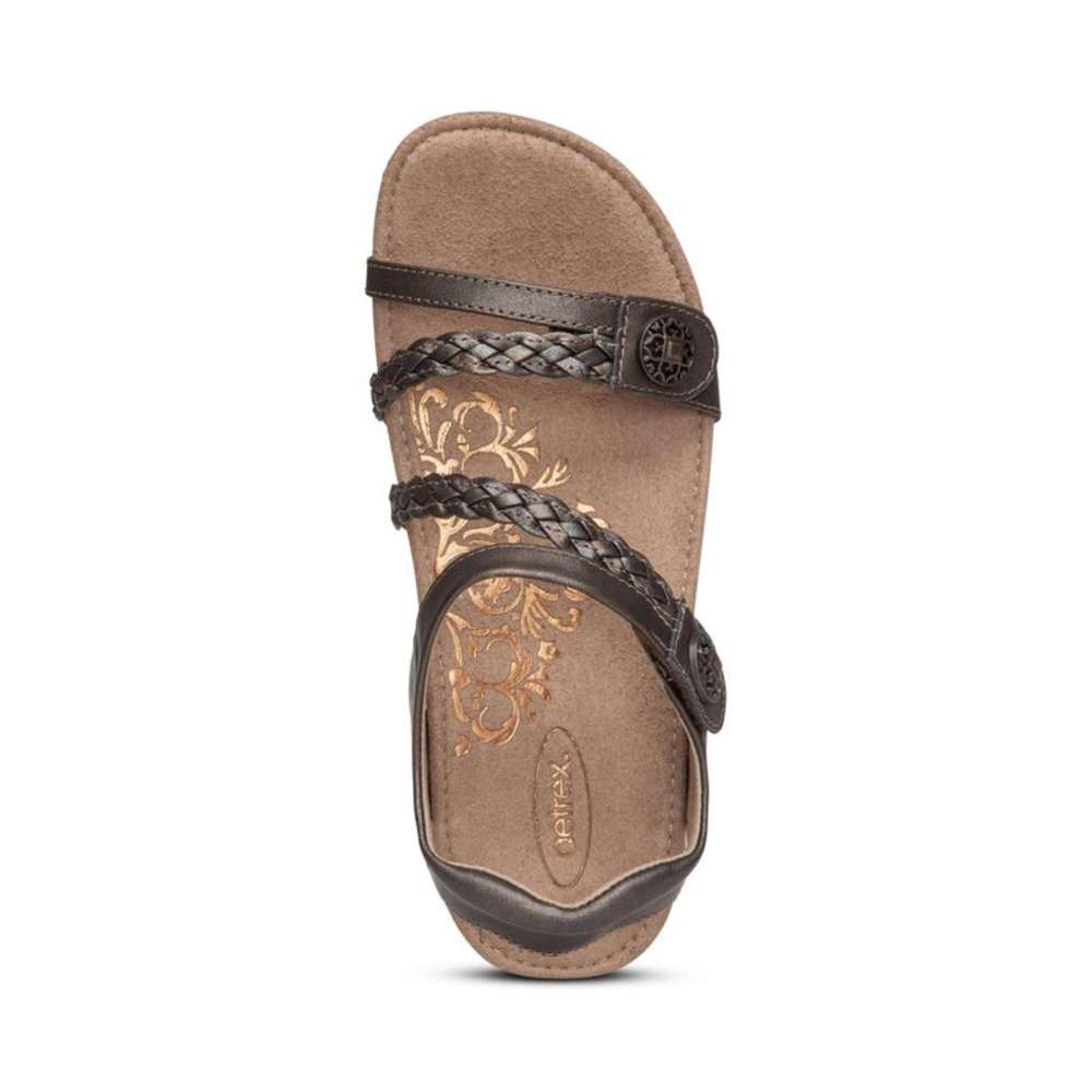 Jillian Braided Sandal - Bronze