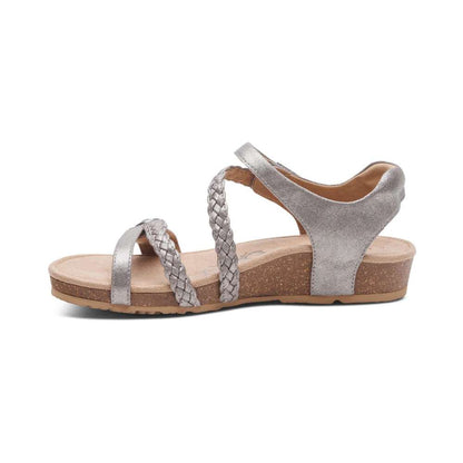 Jillian Braided Sandal - Silver