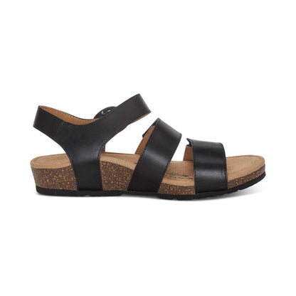 Lilly Strapped Sandal - Black