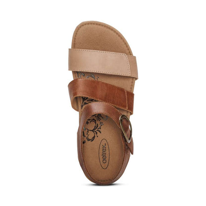 Lilly Strapped Sandal - Walnut
