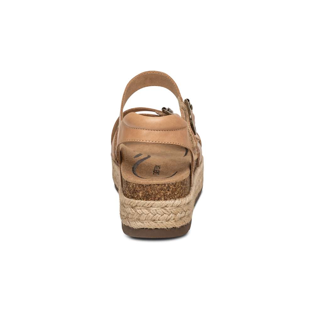 Paula Platform Sandal - Camel