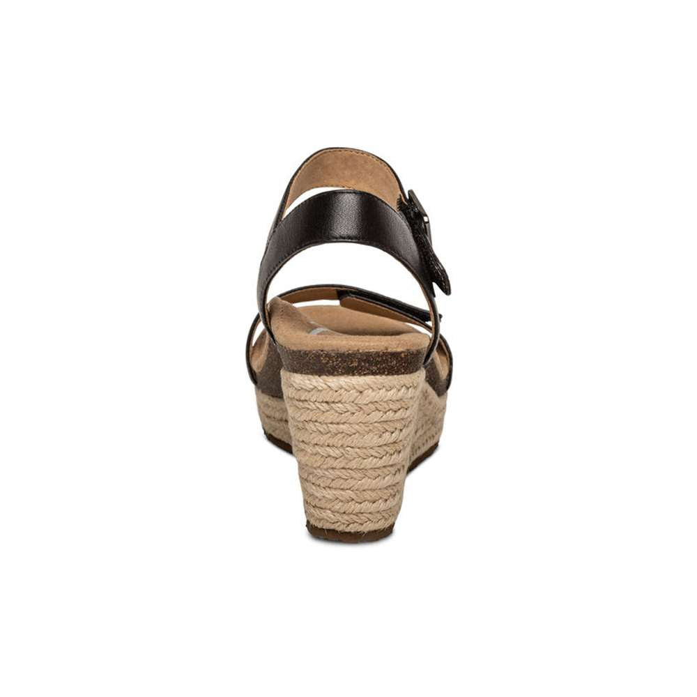 Sydney Espadrille Wedge - Black