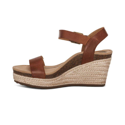 Sydney Espadrille Wedge - Walnut