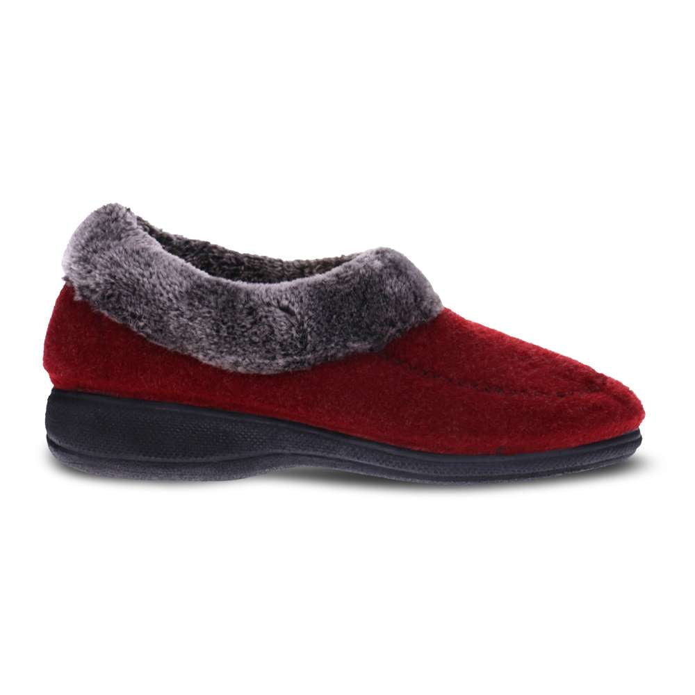 Devine Slipper - Burgundy