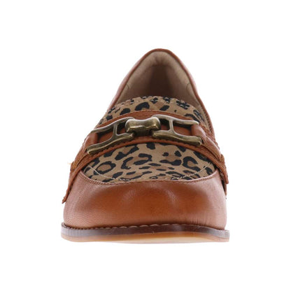 Happy Block Heel - Tan Leopard