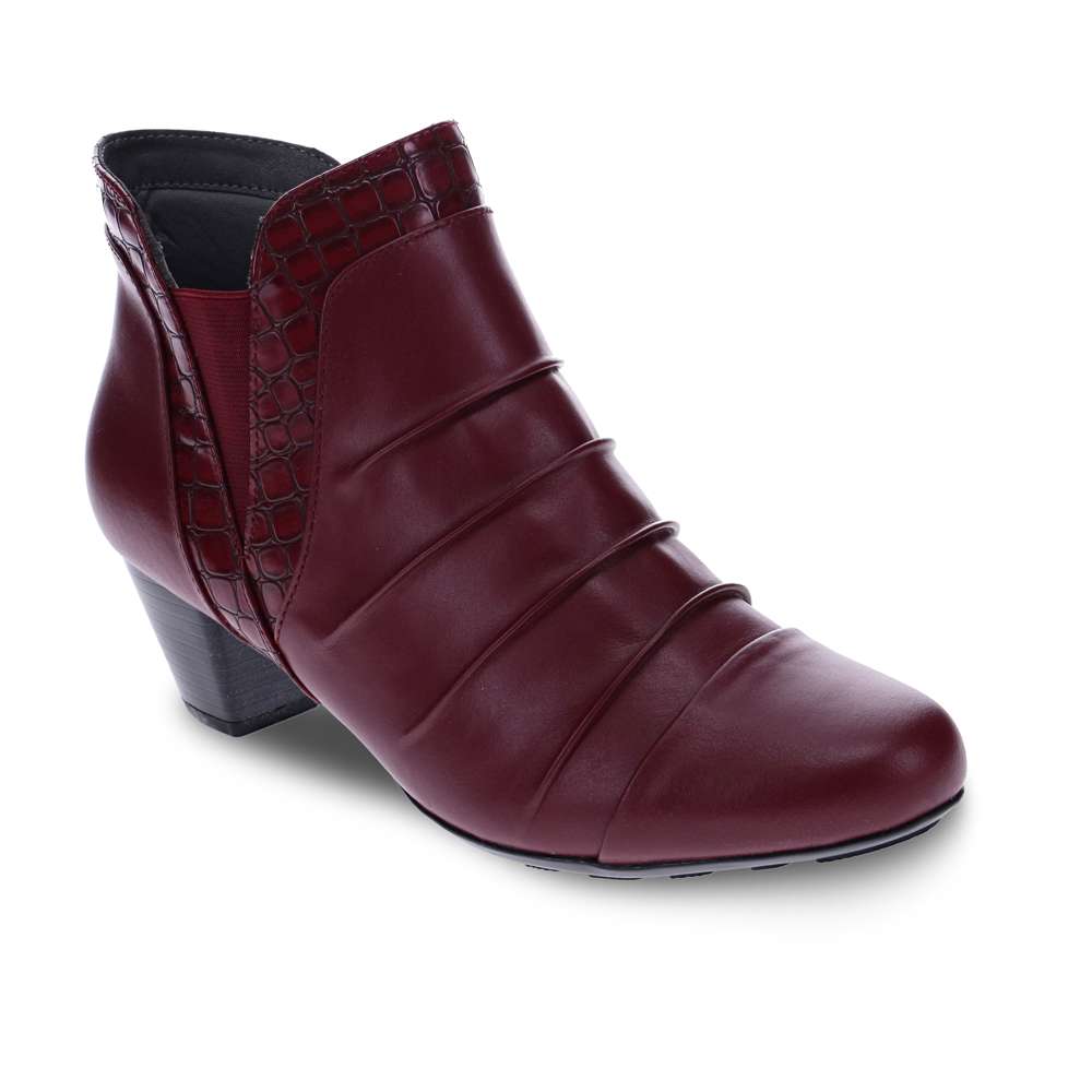 Hayward Ankle Boot - Burgundy