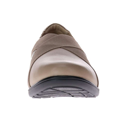 Kelly Wedge - Taupe Snake