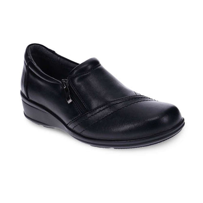 Leanne Zip Loafer - Black