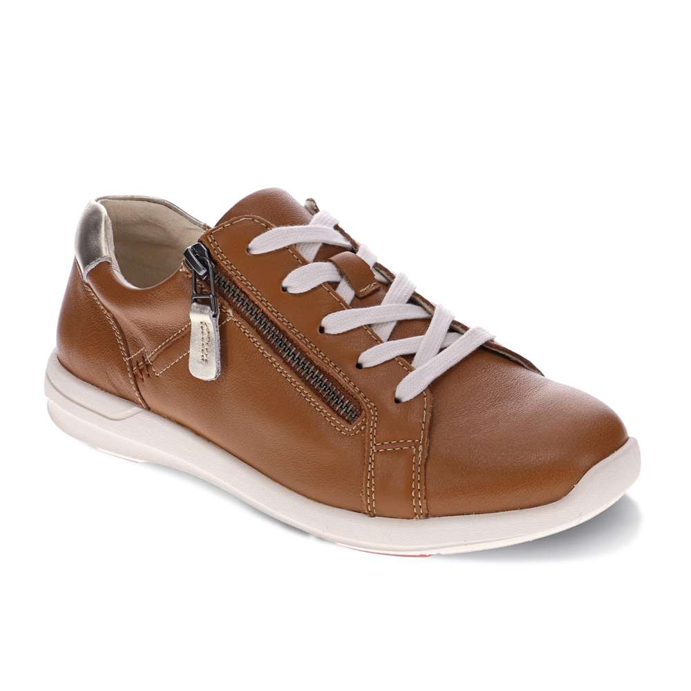 North Leather Sneaker - Tan Leather