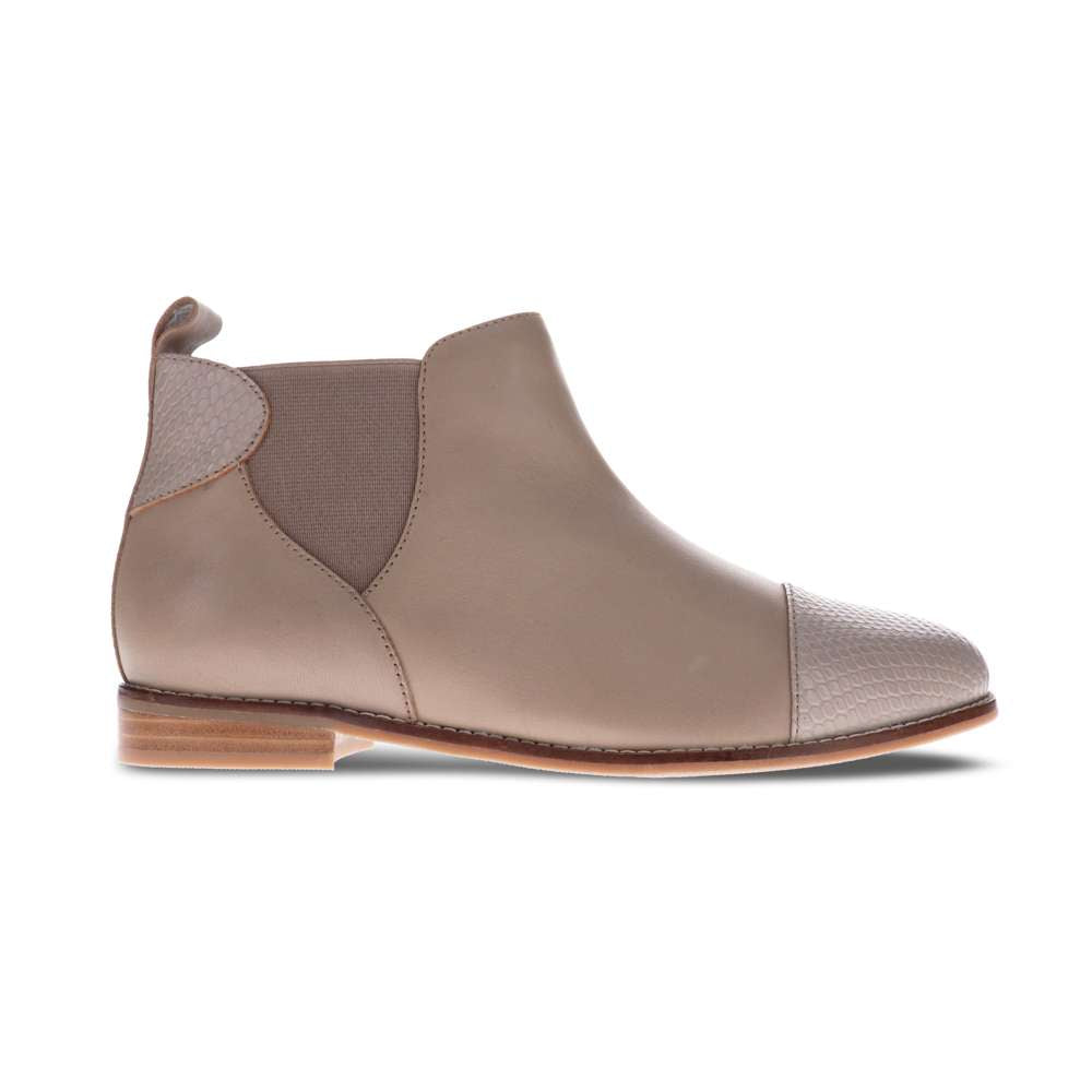 Tycoon Ankle Boot - Taupe Snake