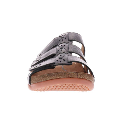 Andrea Slide Sandal - Pewter