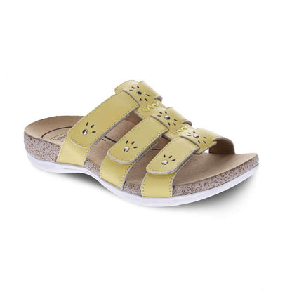 Andrea Slide Sandal - Yellow