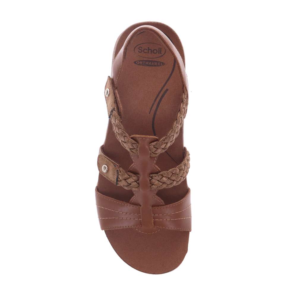 Anna Adjustable Sandal - Cognac