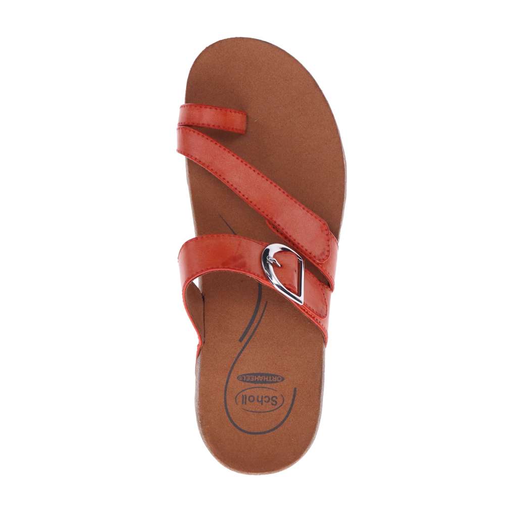 Ava Slide Sandal - Tangerine