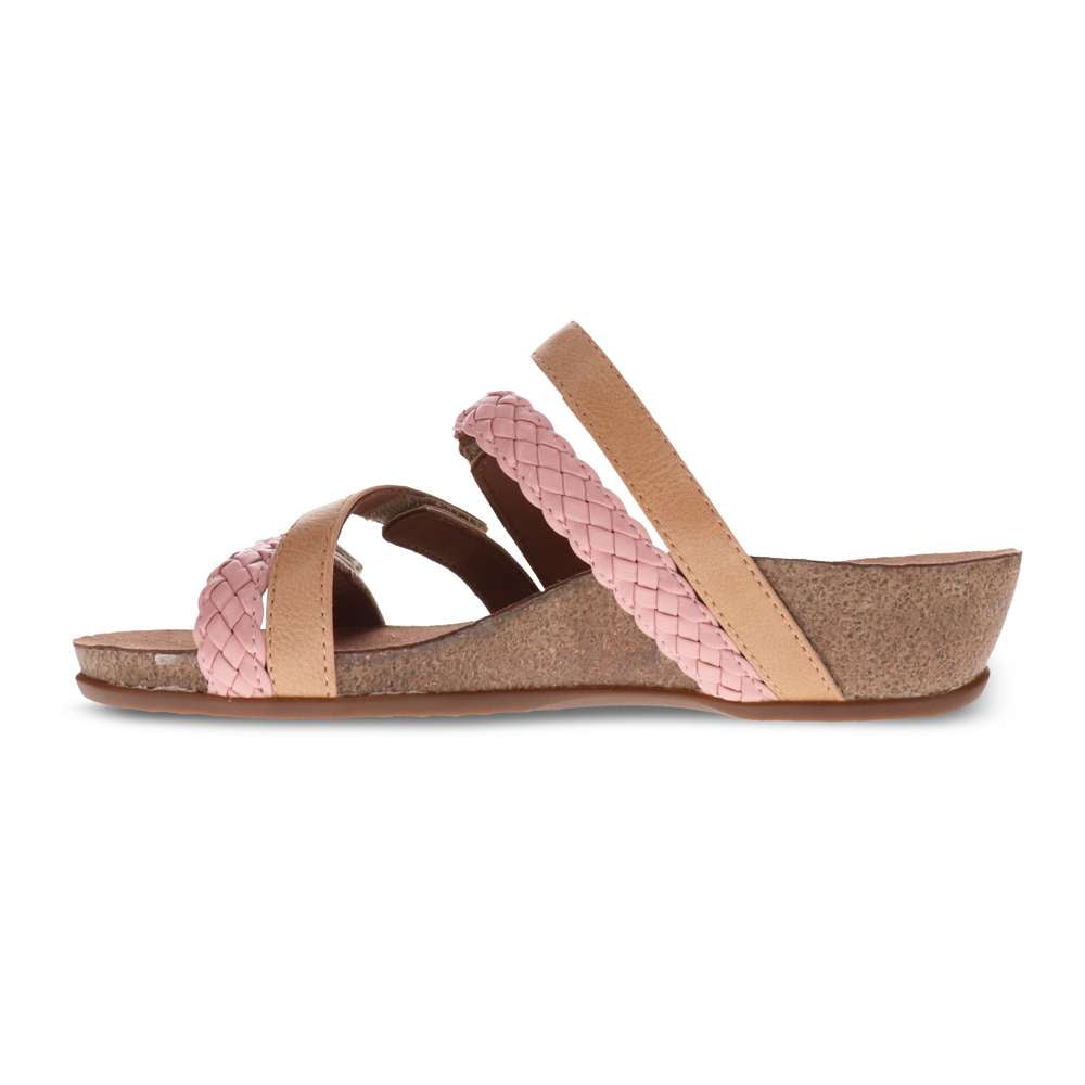 Jane Wedge - Beige/Pink