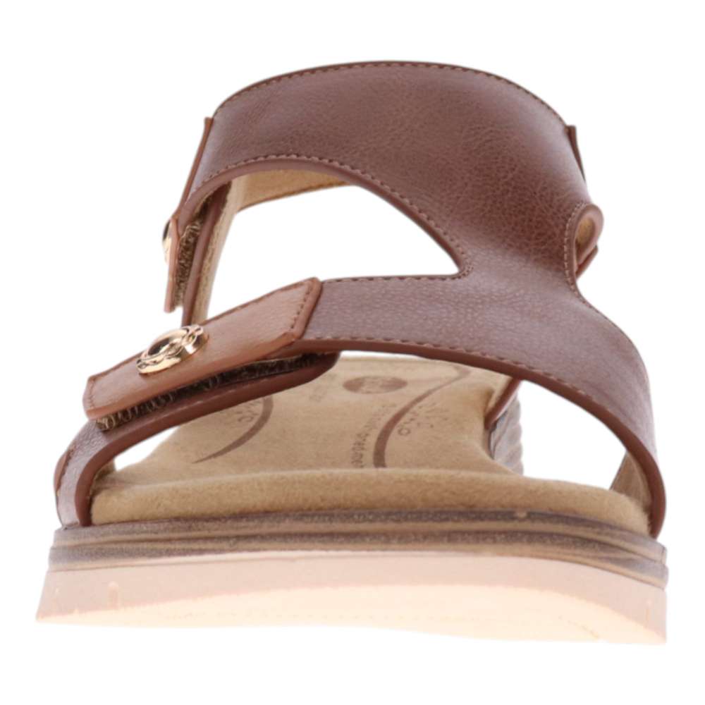 Paige Sandal - Dark/Lt Tan