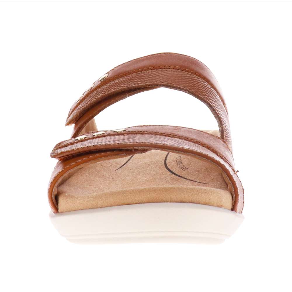 Toni Adjustable Slide Sandal - Tan