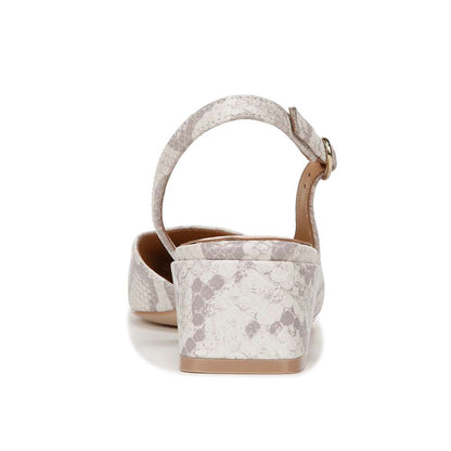 Jayla Sling Back Heeled Sandal - White Multi