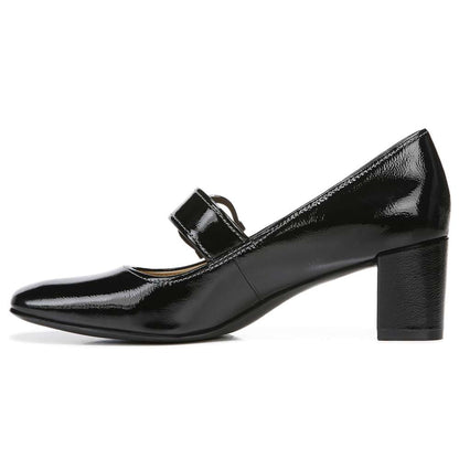Karissa Mary-Jane Pump - Black Patent