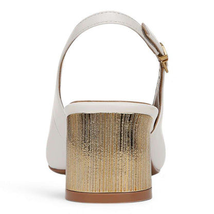 Lane Slingback Pump - Warm White