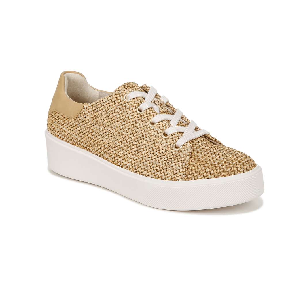 Morrison 2.0 Lace Up Sneaker - Tan Raffia Fabric