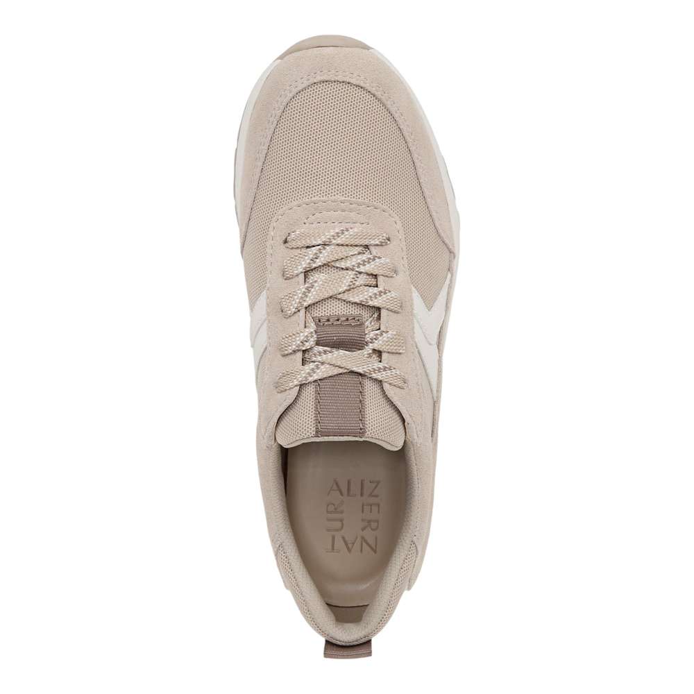Shay Jogger Lace Up Sneaker - White/Beige