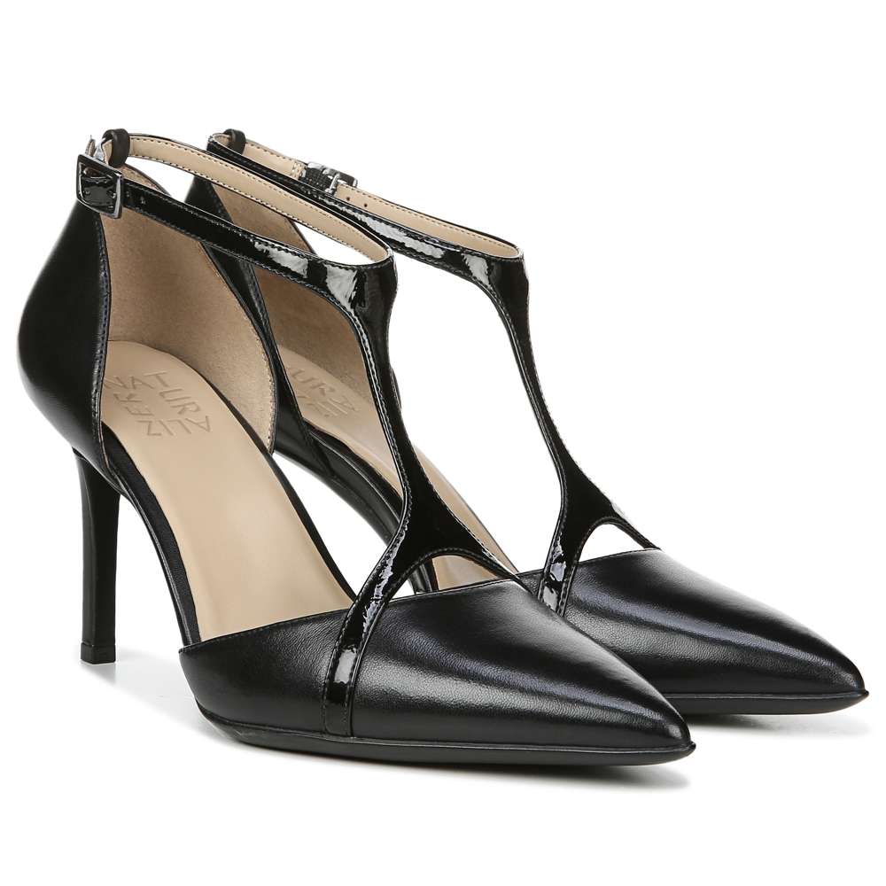Andrea T-Strap Heel - Black