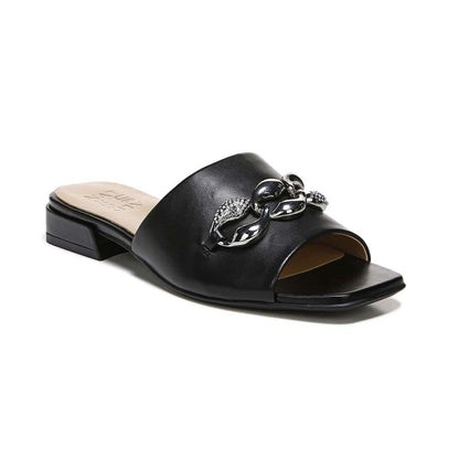 Angie Dress Slide Sandal - Black