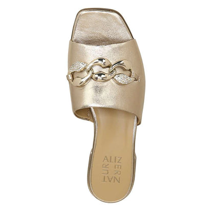 Angie Dress Slide Sandal - Warm Silver