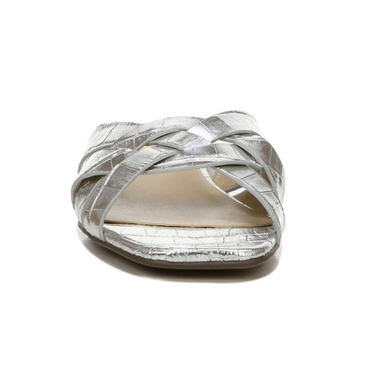 Ashford Slide Sandal - Silver Croc