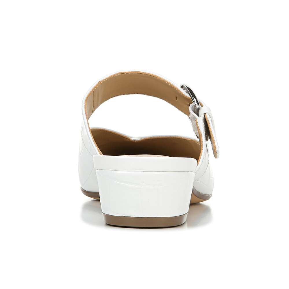 Bess Mule - White Croc