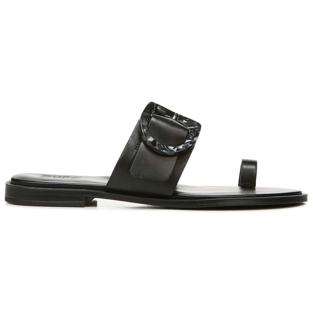 Finola Sandal - Black Leather