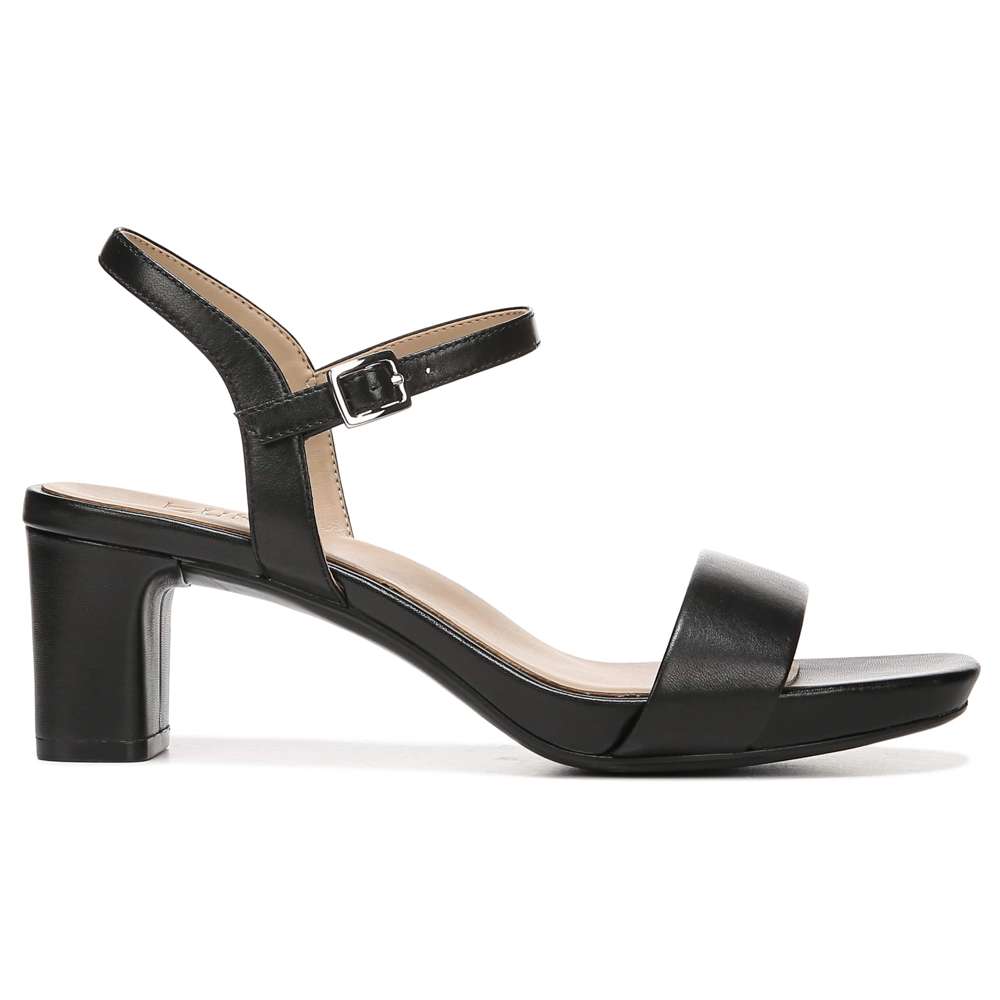 Ivy Heeled Sandal - Black