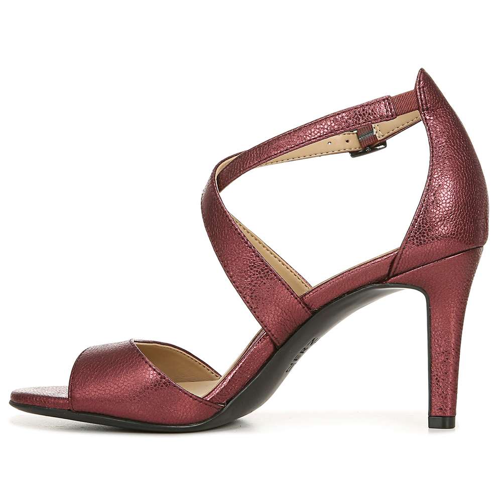 Kyra Heeled Sandal - Cranberry