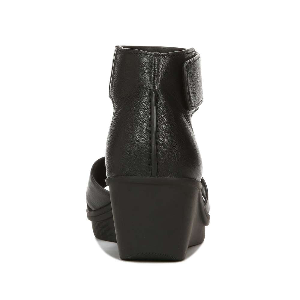 Riviera Wedge Sandal - Black