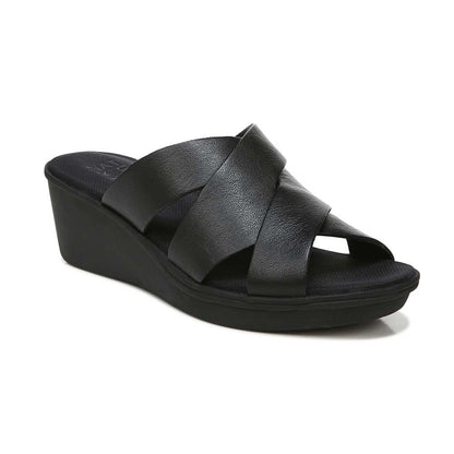 Rowena Wedge Sandal - Black