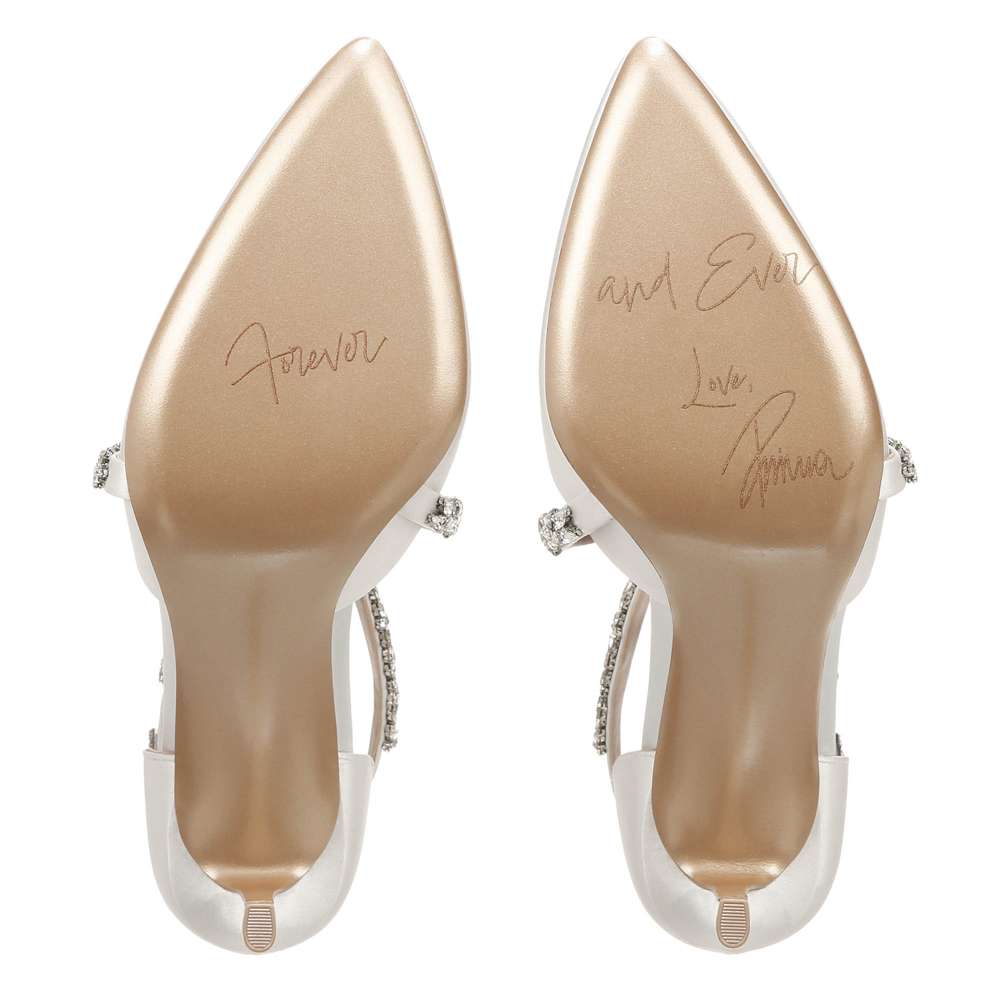 Sevgi Pump - Silk White Satin