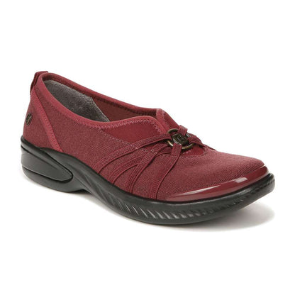 Niche Slip-On - Dark Red Ribbed Sparkle