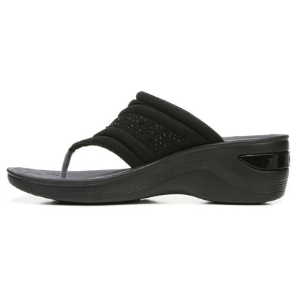 Dazzle Me Wedge Sandal - Black