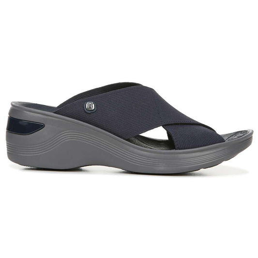 Desire Slide Sandal - Navy/Grey