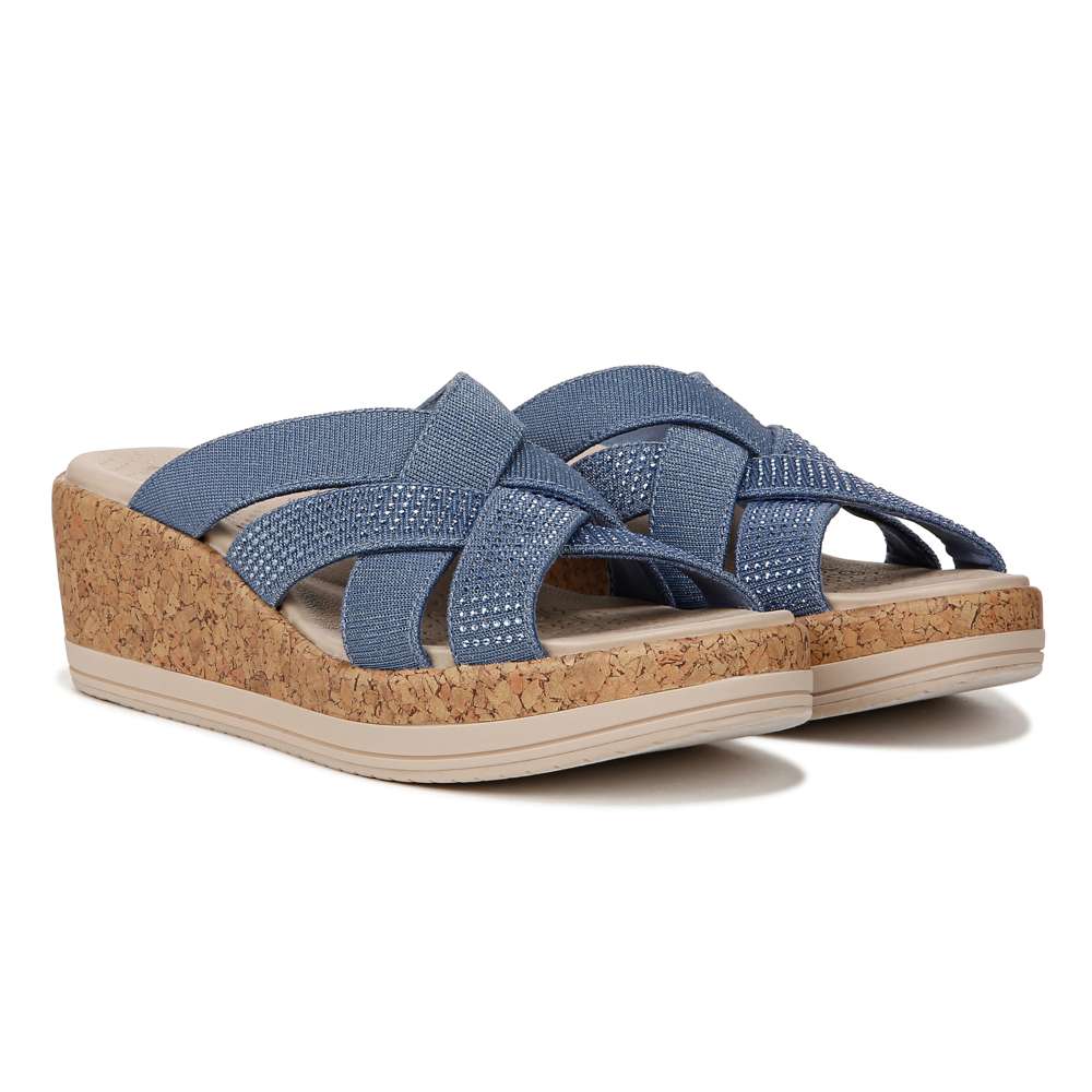 Reign Wedge Sandal - Elemental Blue