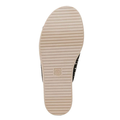 Royal Wedge Sandal - Black