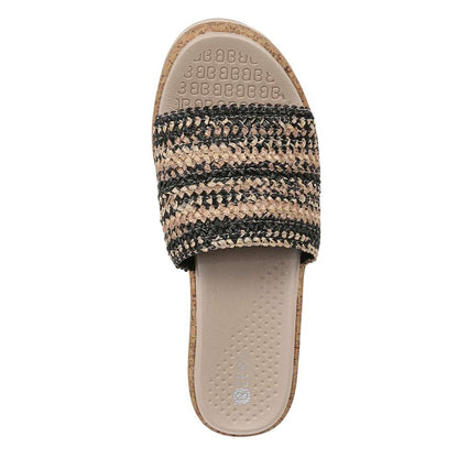 Runaway Slide Wedge Sandal - Black Multi