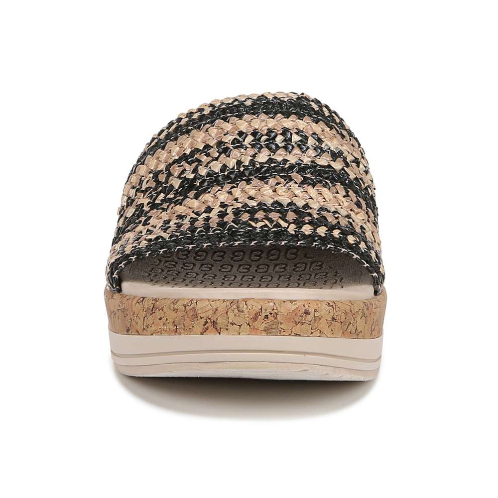 Runaway Slide Wedge Sandal - Black Multi