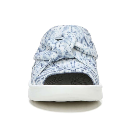 Smile Wedge - Blue Ikat
