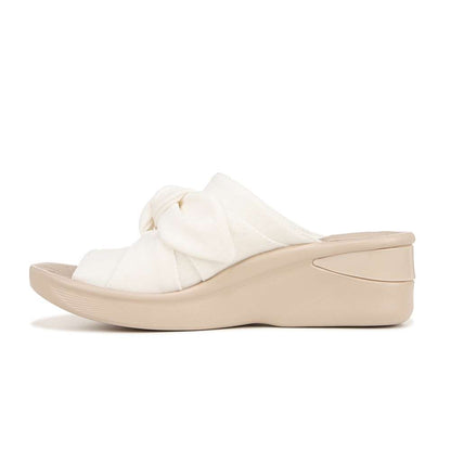 Smile Wedge - White Fabric